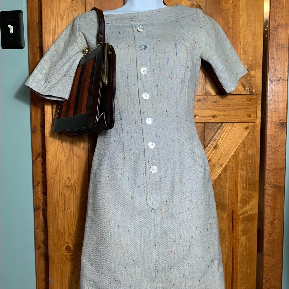 Vintage Mid-century modern wool dress